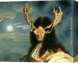 Liberty Canvas Paintings - The Guardian of Liberty [detail I] by Luis Jose Estremadoyro